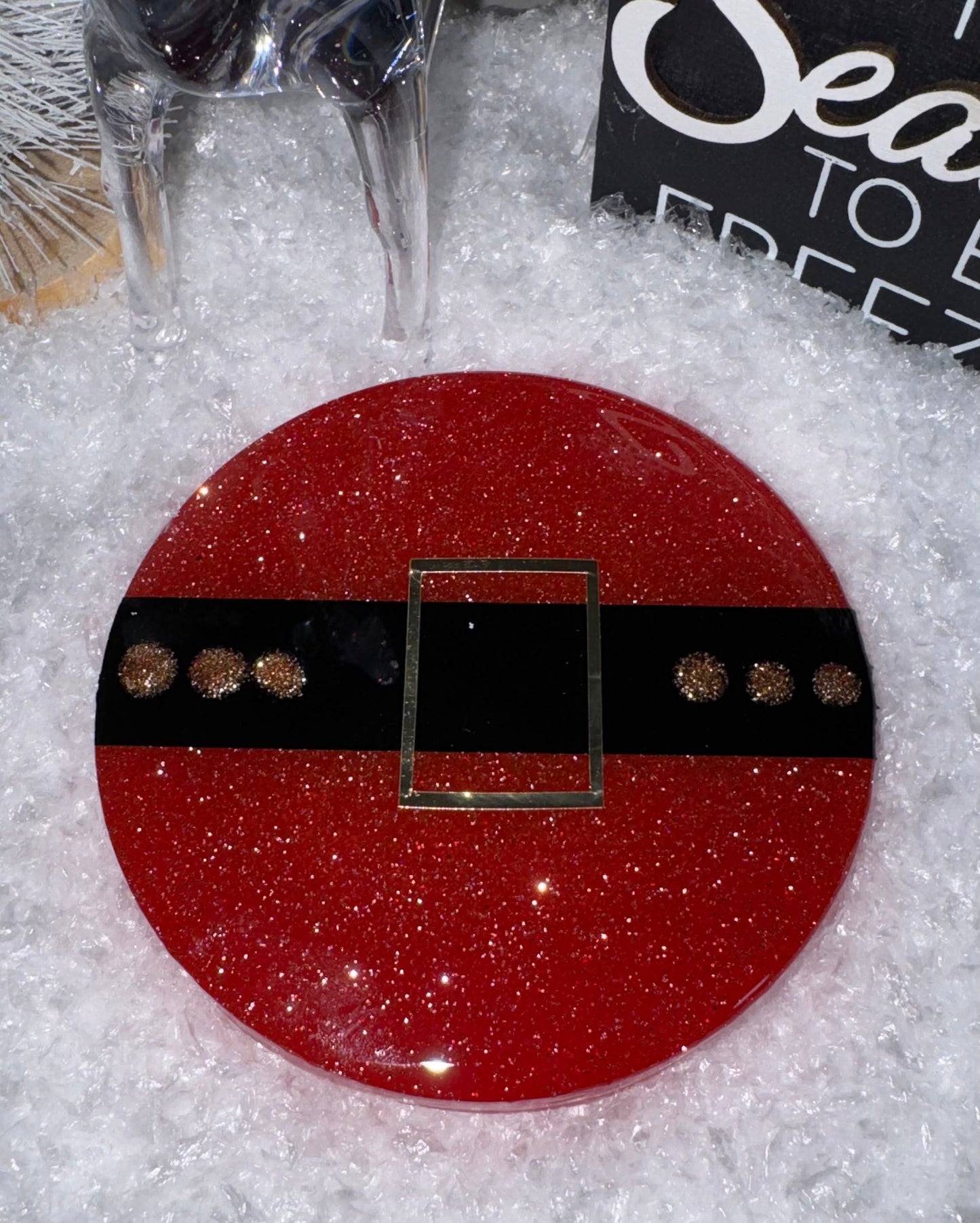 Santa's Belt Coaster