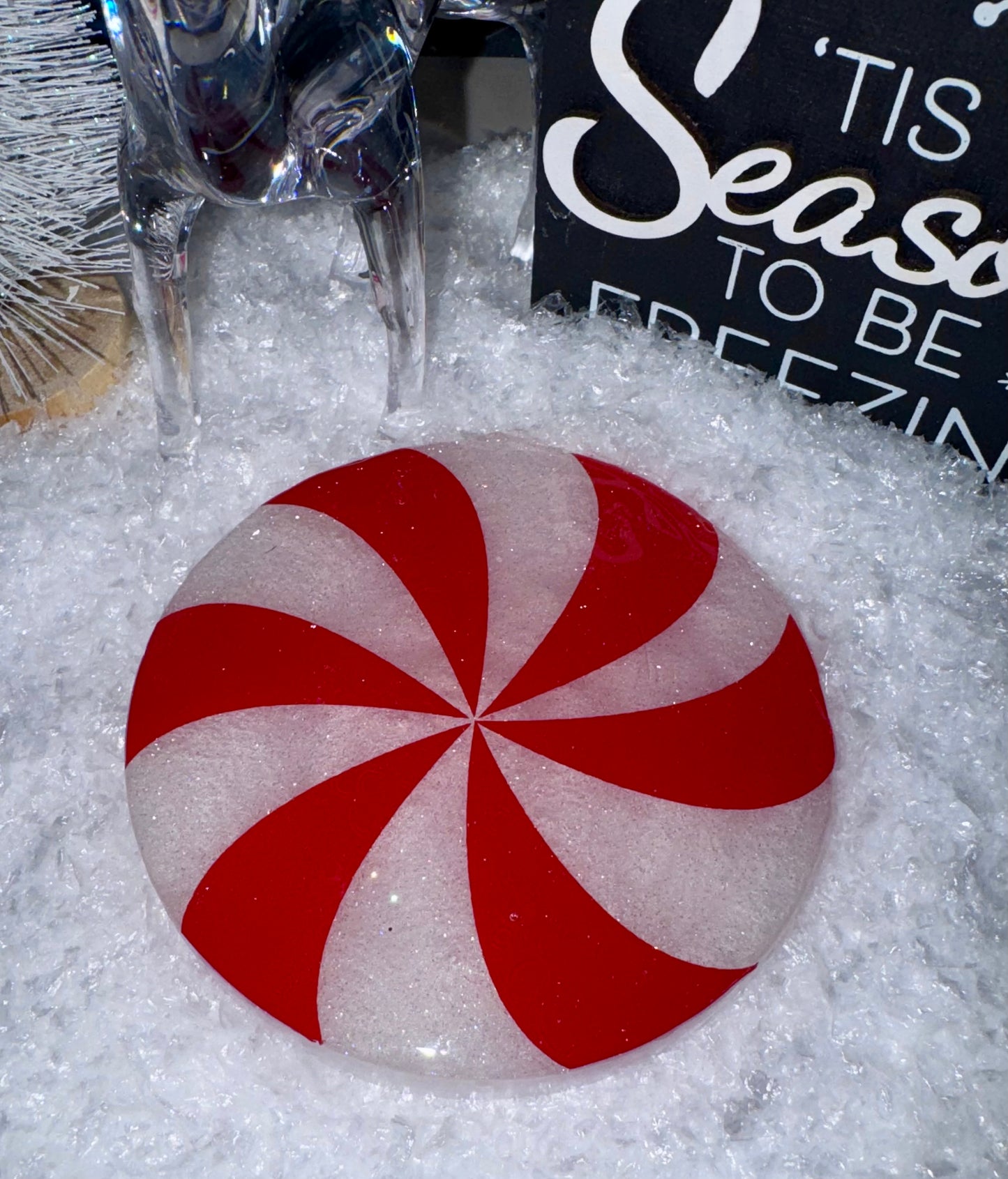 Church Candy-Peppermint Coaster