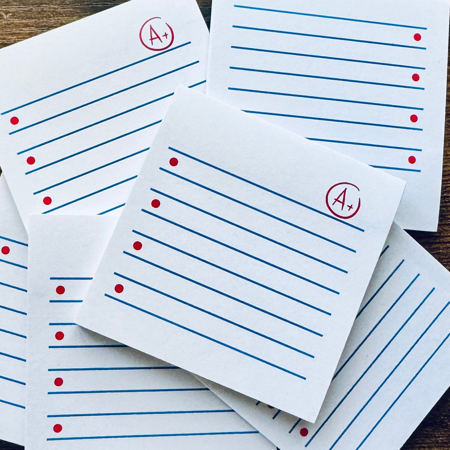A-Plus Notebook Paper | 3x3 Sticky Notes