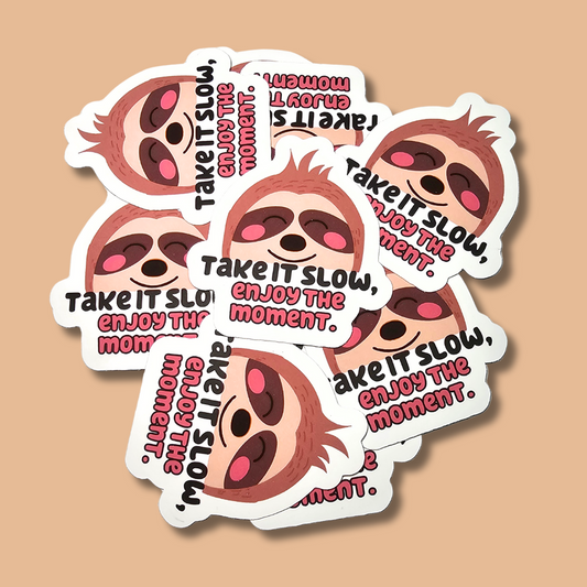 Take It Slow Die-Cut Sticker