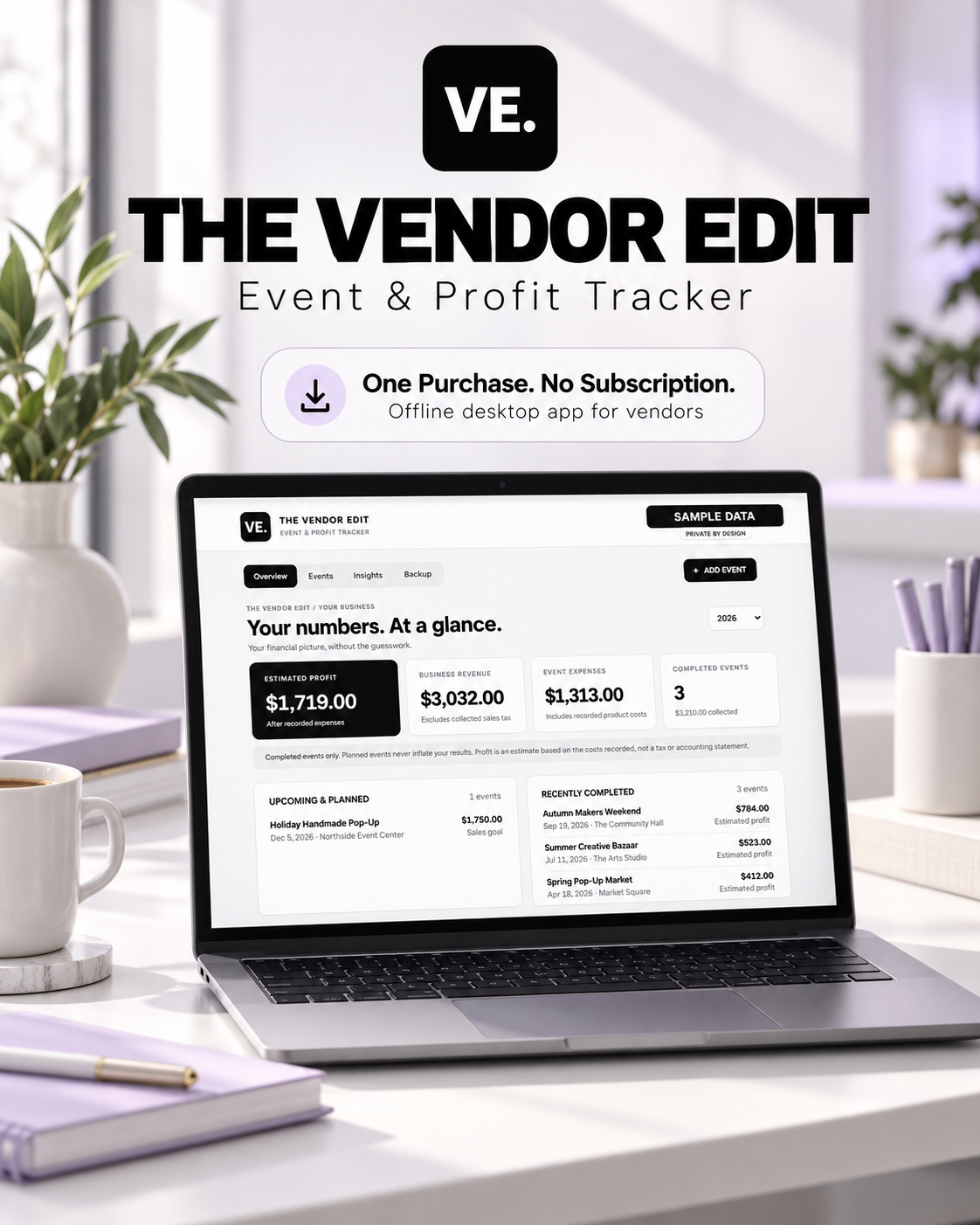 THE VENDOR EDIT | The Offline Vendor Event & Profit Tracker