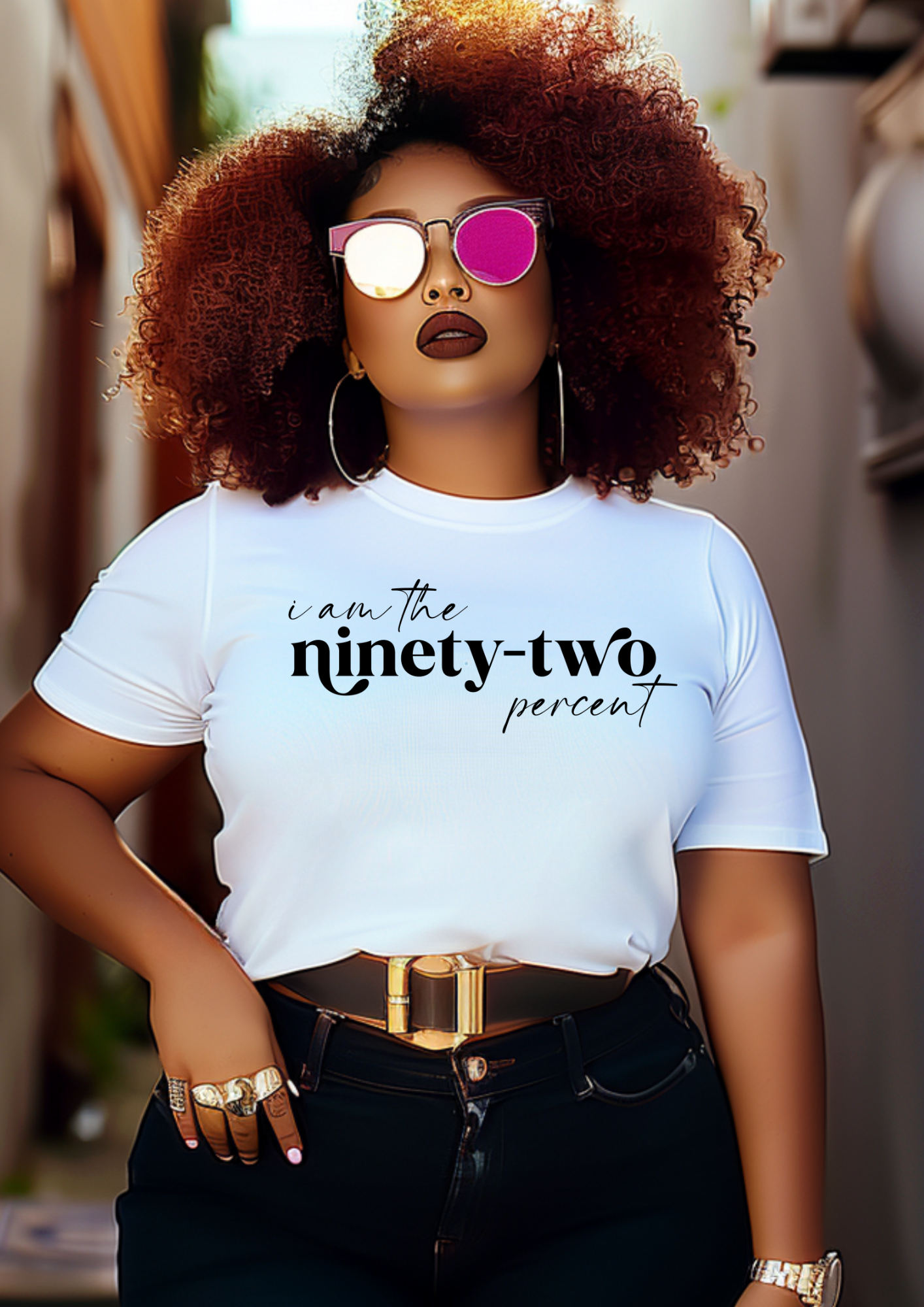 I Am The Ninety-Two Percent Short Sleeve T-shirt