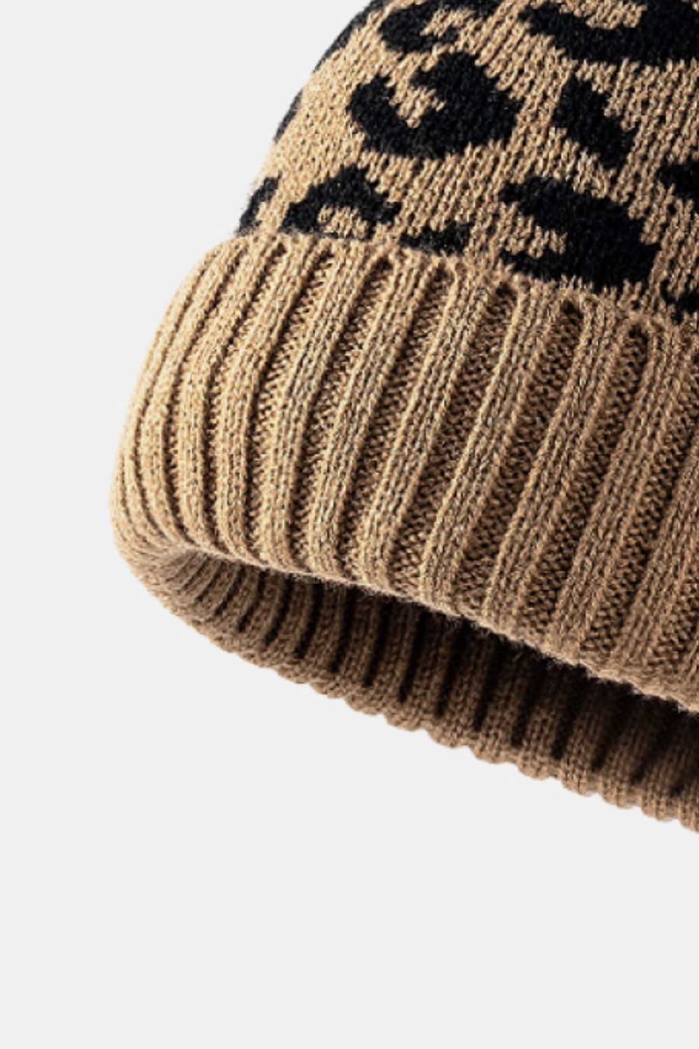 Leopard Pom-Pom Cuffed Beanie | Curated