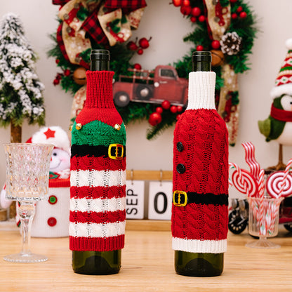 2-Piece Cable-Knit Wine Bottle Covers | Curated