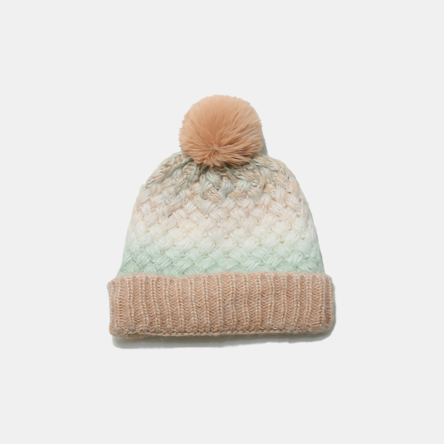 Gradient Knit Hat with Pompom | Curated