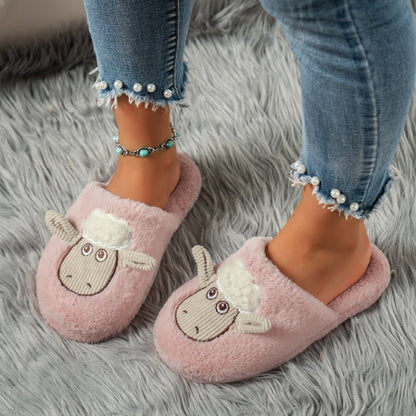 Sheep Round Toe Slippers | Curated