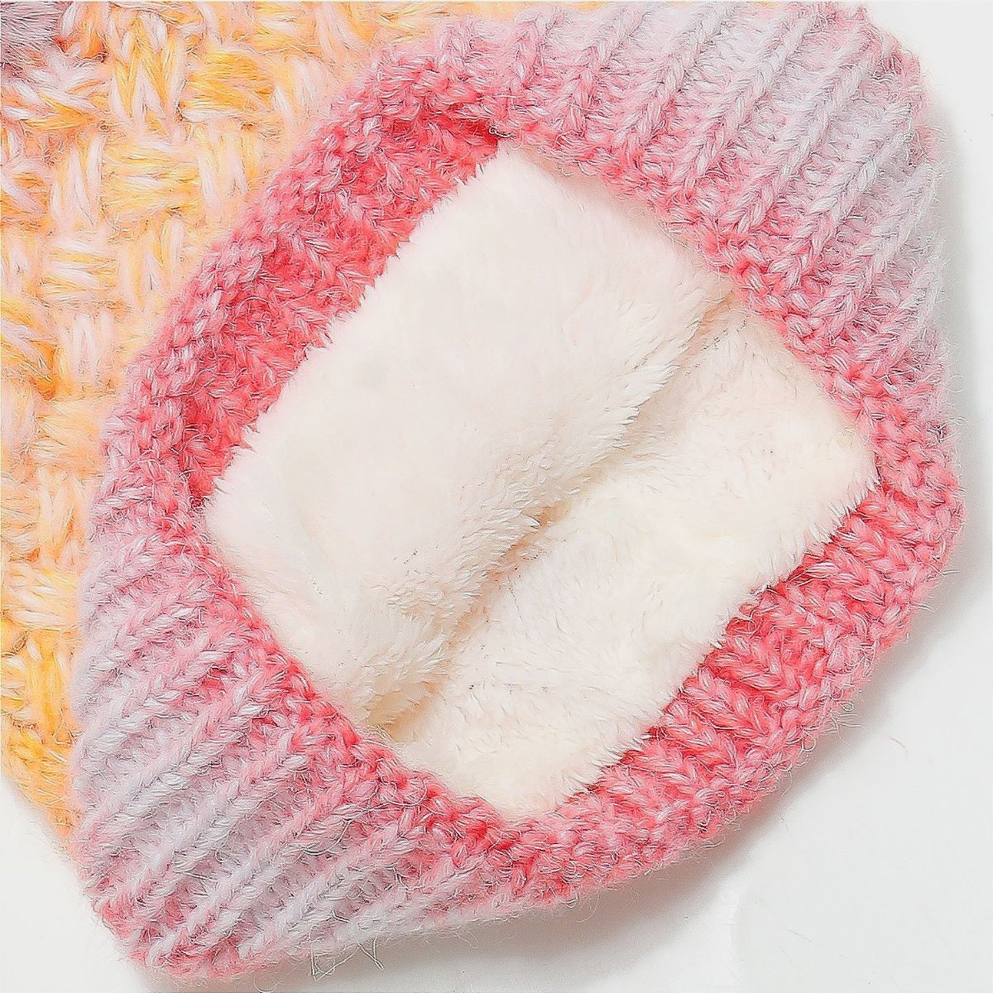 Gradient Knit Hat with Pompom | Curated