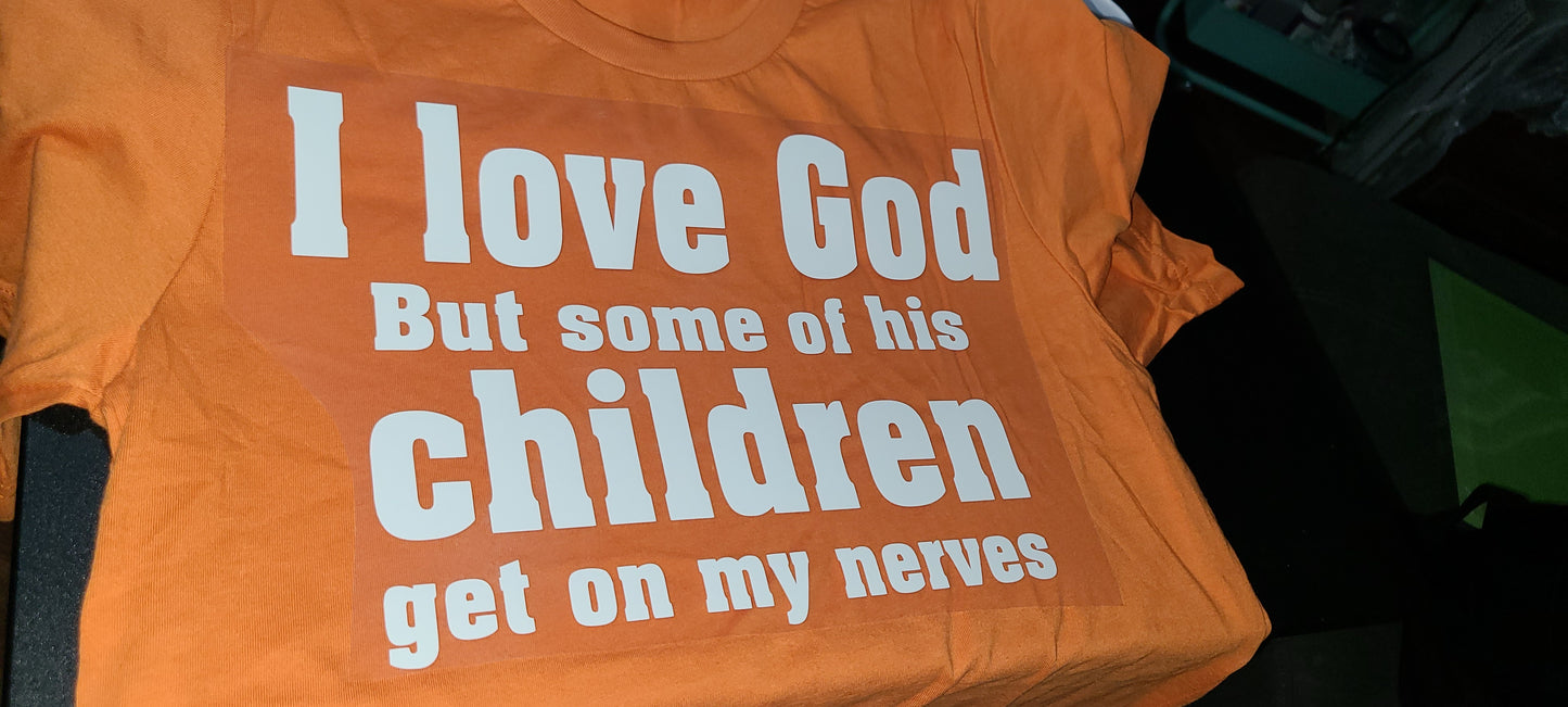 Custom Adult HTV T-Shirt: Up to 3 Vinyl Colors with Optional Glitter