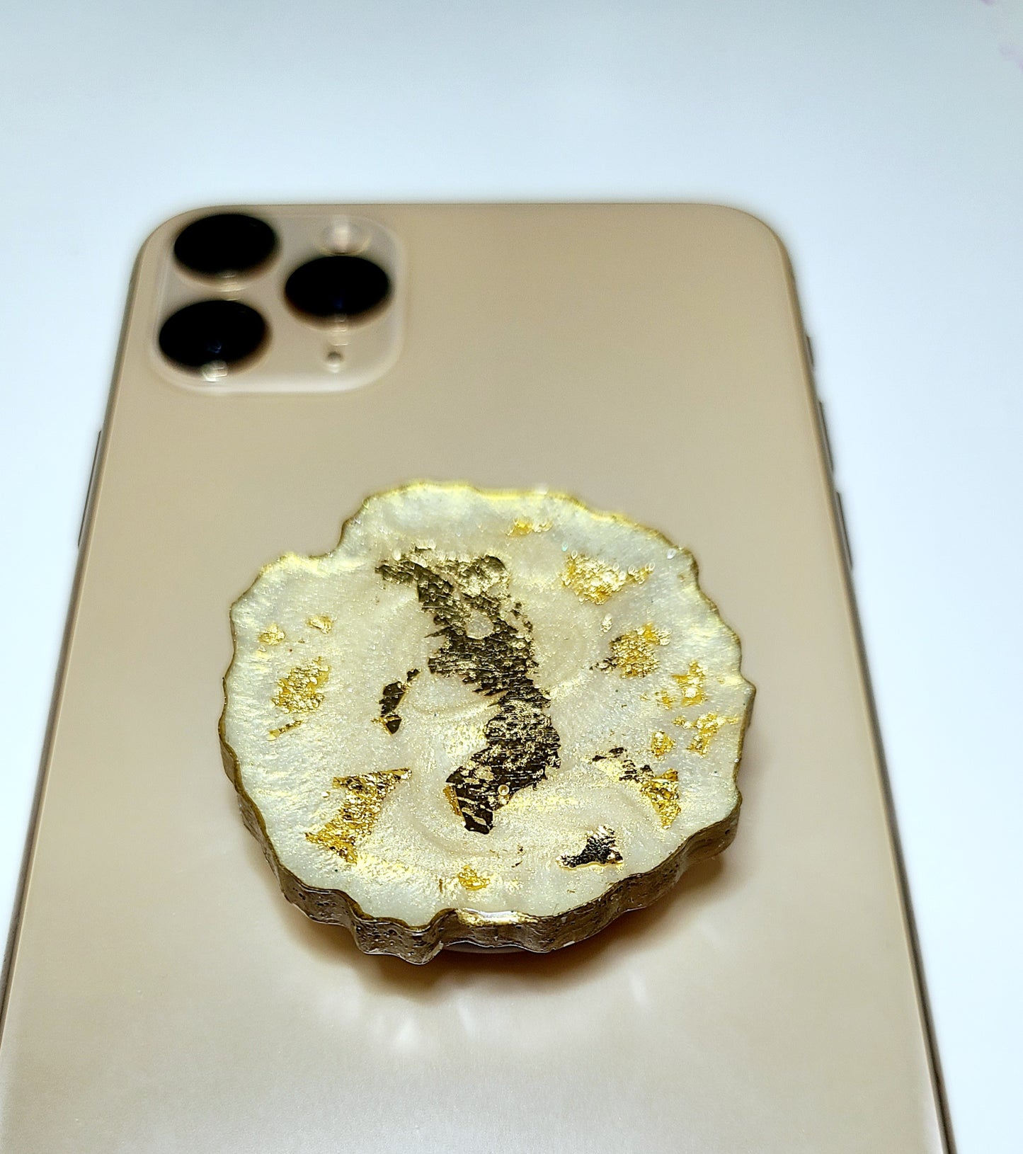 Resin Geode Phone Grip | Phone Grip | Geode Phone Grip | Phone Holder | Mobile Phone Stand | Cell Phone Holder
