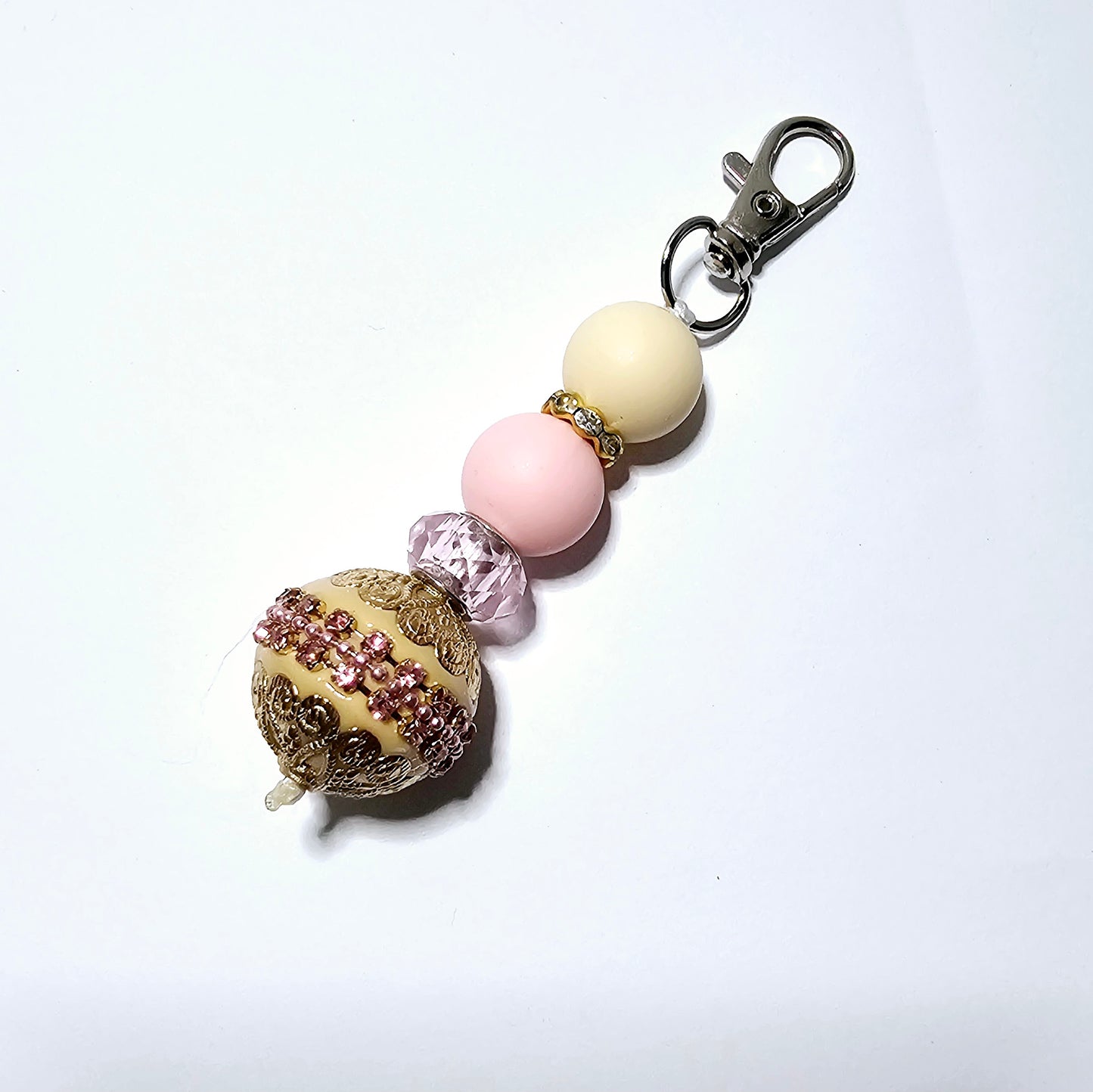 Glam Keychain | Pink Antique