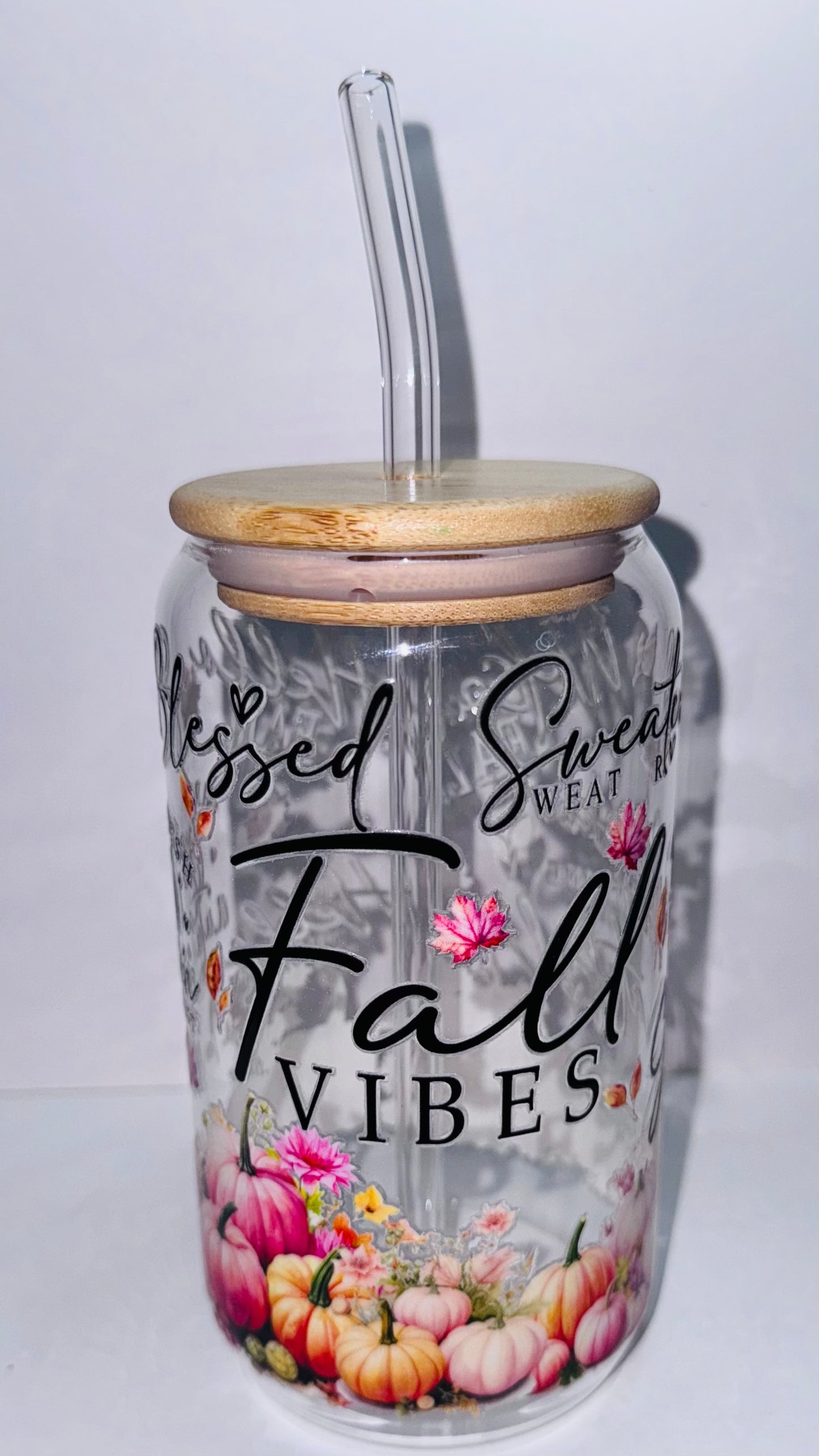 Fall Vibes | 16 oz. Drinking Glass