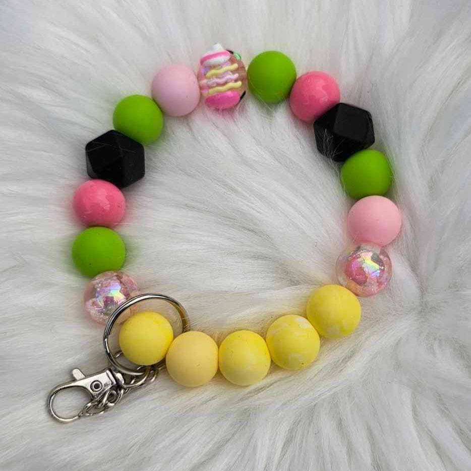 Beaded Keychain Bracelet