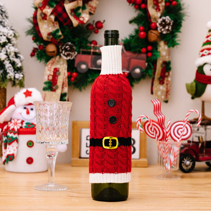 2-Piece Cable-Knit Wine Bottle Covers | Curated