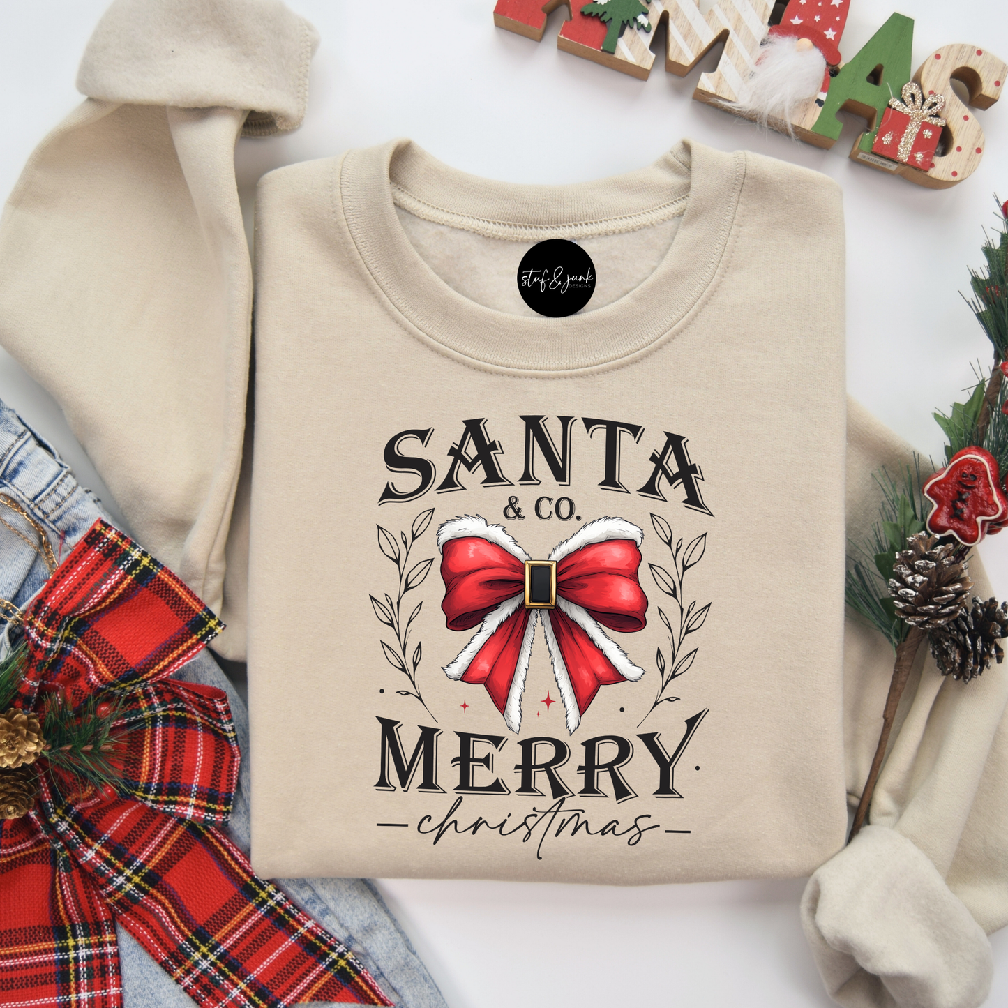 Santa & Co. Coquette Bow Sweatshirt