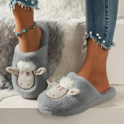 Sheep Round Toe Slippers | Curated