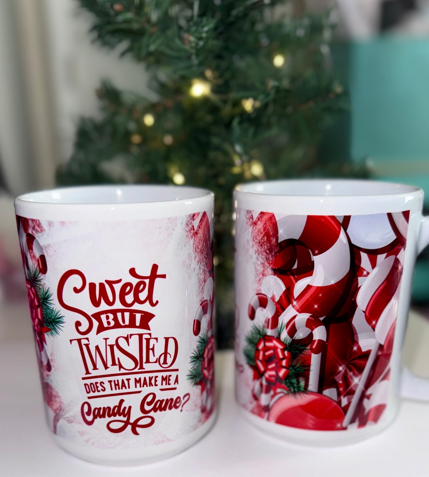 Sweet But Twisted | Candy Cane Ceramic Mug