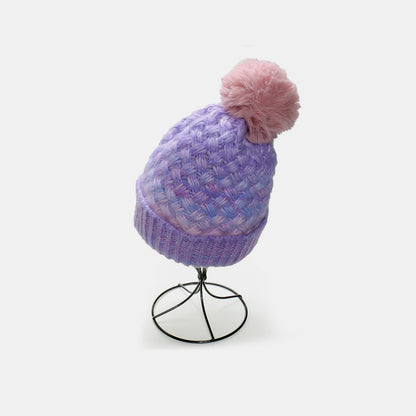 Gradient Knit Hat with Pompom | Curated