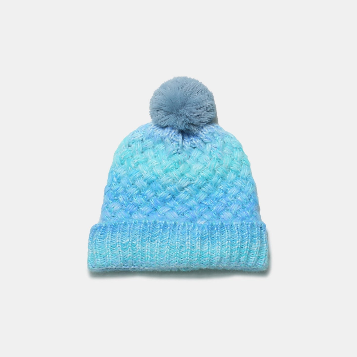 Gradient Knit Hat with Pompom | Curated