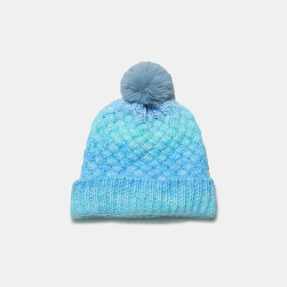 Gradient Knit Hat with Pompom | Curated