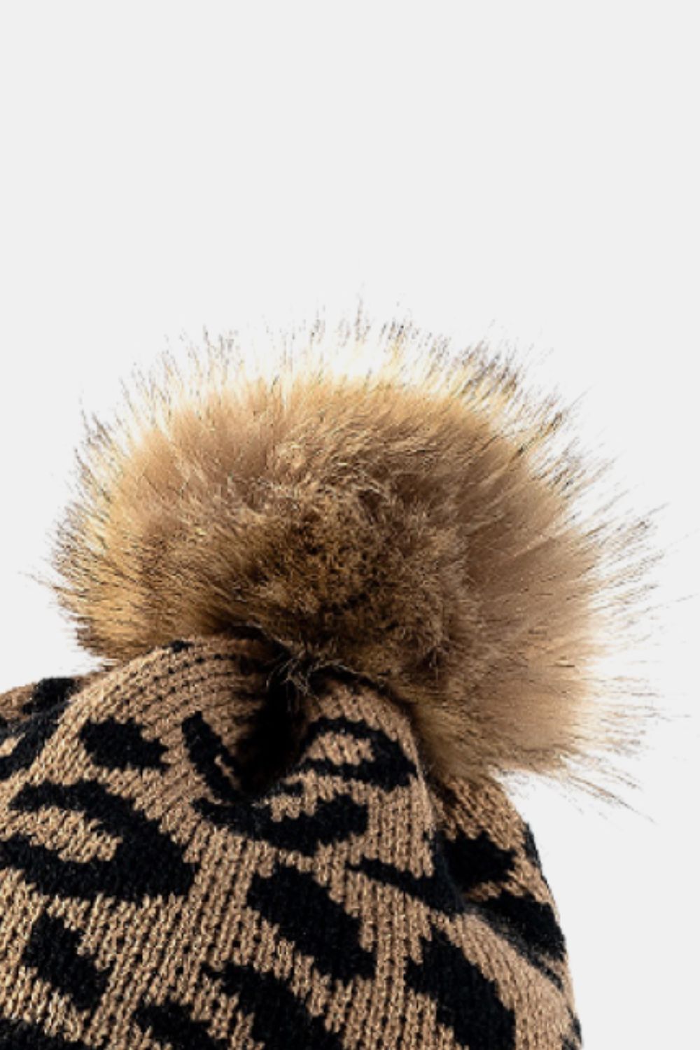 Leopard Pom-Pom Cuffed Beanie | Curated