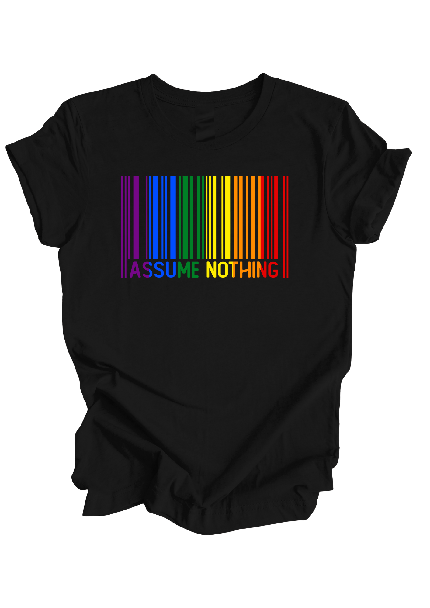 Assume Nothing Barcode | Short Sleeve T-shirt