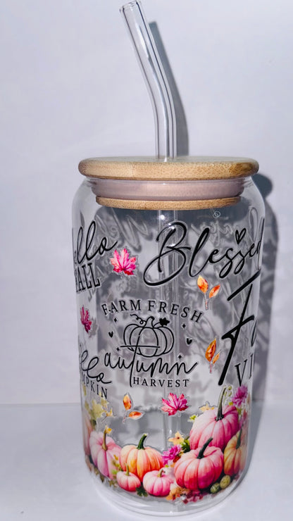 Fall Vibes | 16 oz. Drinking Glass