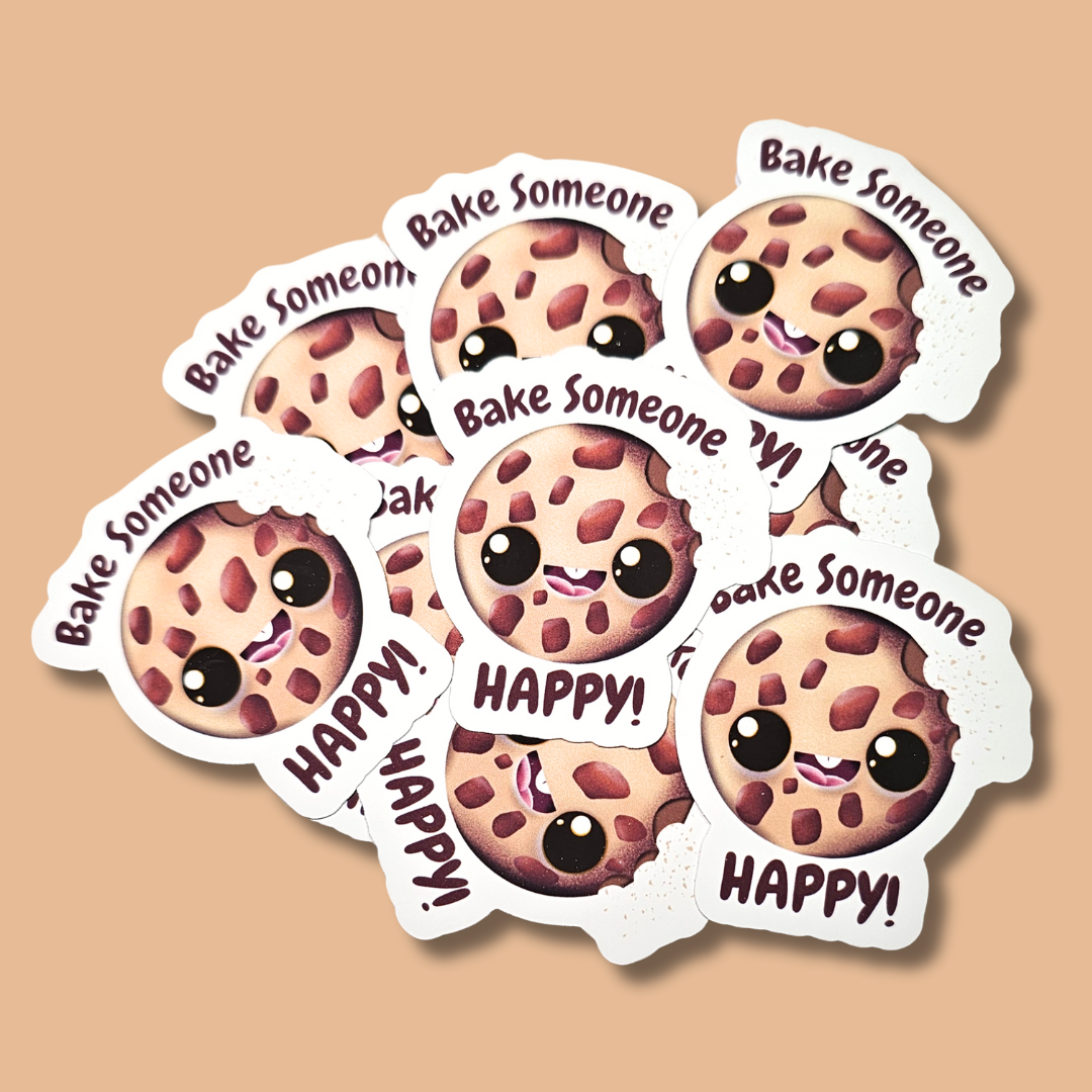 Bake Someone Happy Die-Cut-Sticker