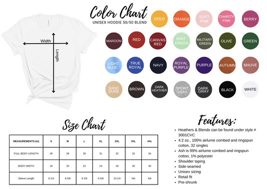 Custom Adult HTV T-Shirt: Up to 3 Vinyl Colors with Optional Glitter