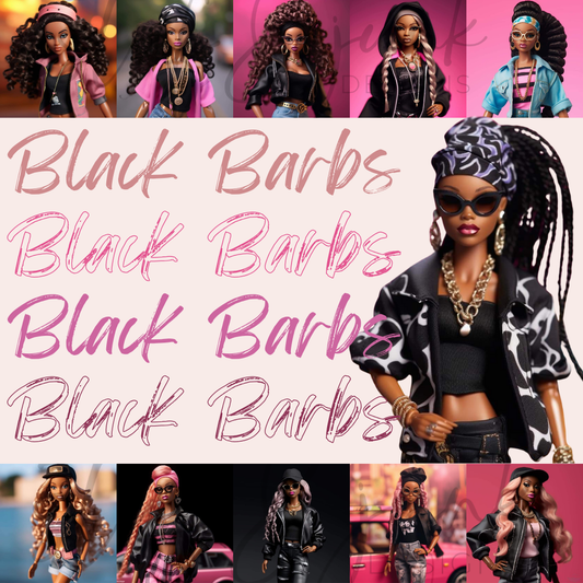 BlackBarbsBundle| Digital File | PNG