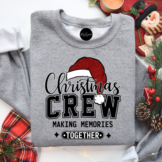 Christmas Crew Glitter Sweatshirt