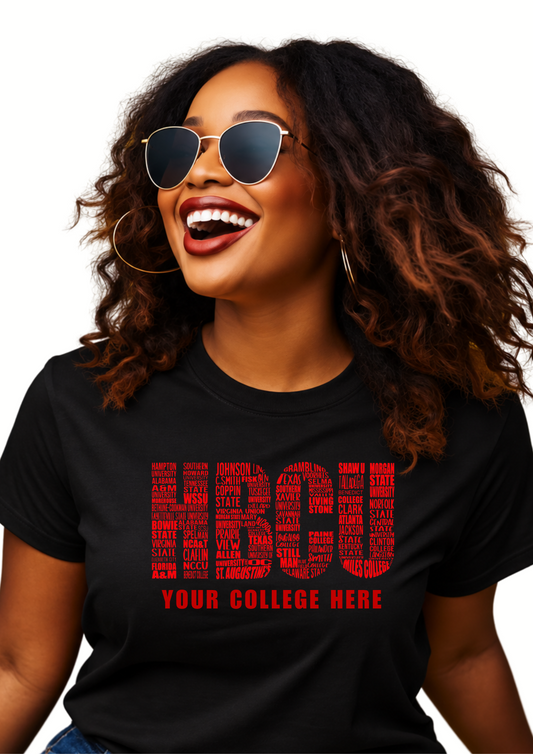 HBCU College Cloud | Personalized | T-Shirt & Crewneck Sweatshirt