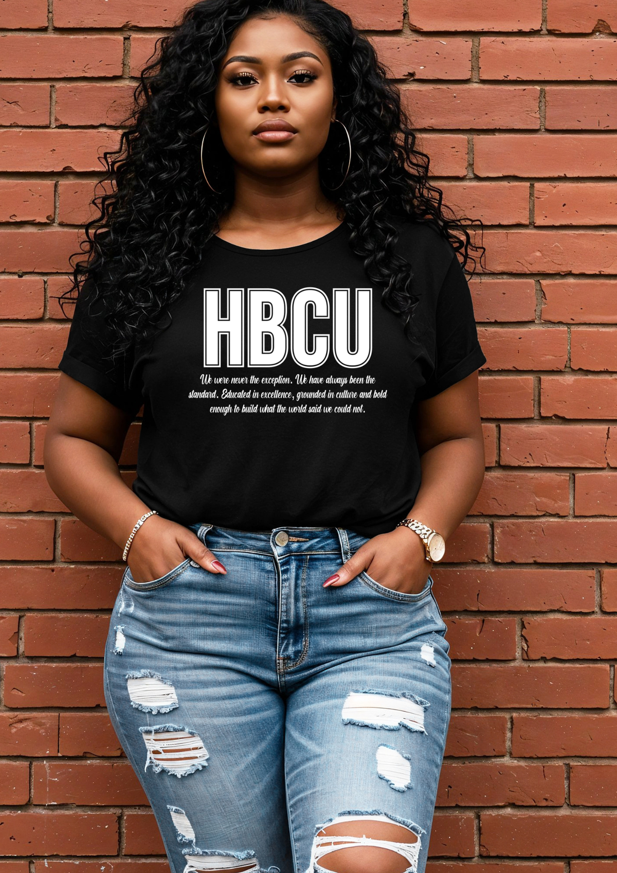 HBCU Educated | T-Shirt & Crewneck Sweatshirt