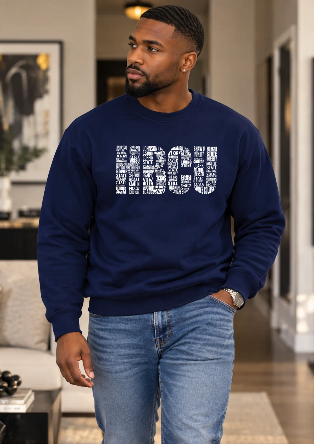 HBCU College Cloud | Personalized | T-Shirt & Crewneck Sweatshirt