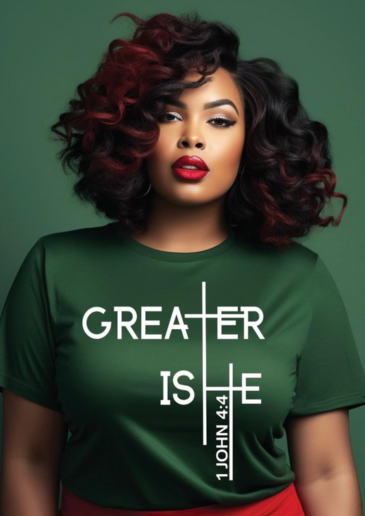 Greater Is He | Short Sleeve T-shirt