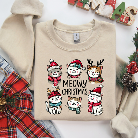 Meowy Christmas | Sweatshirt