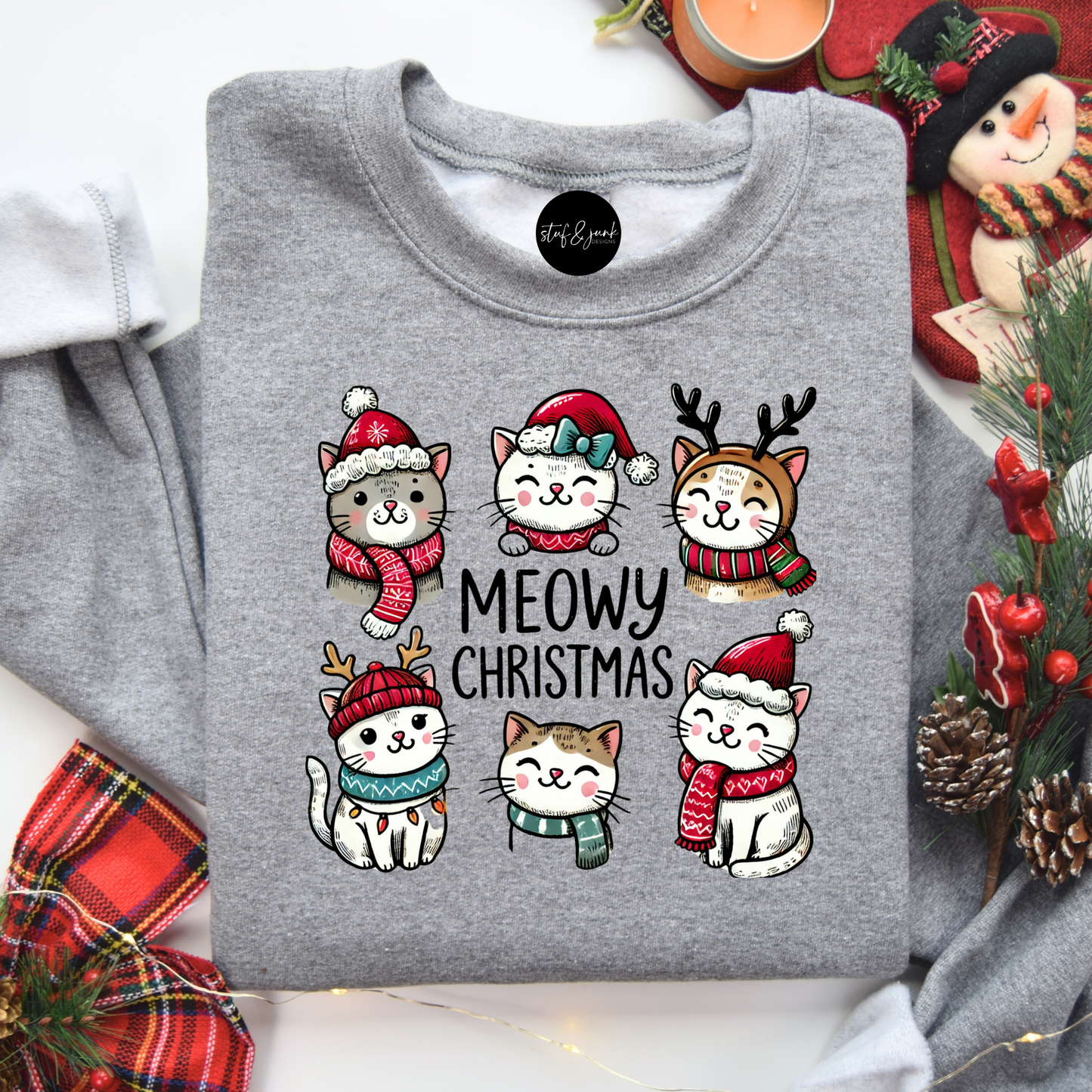Meowy Christmas | Sweatshirt