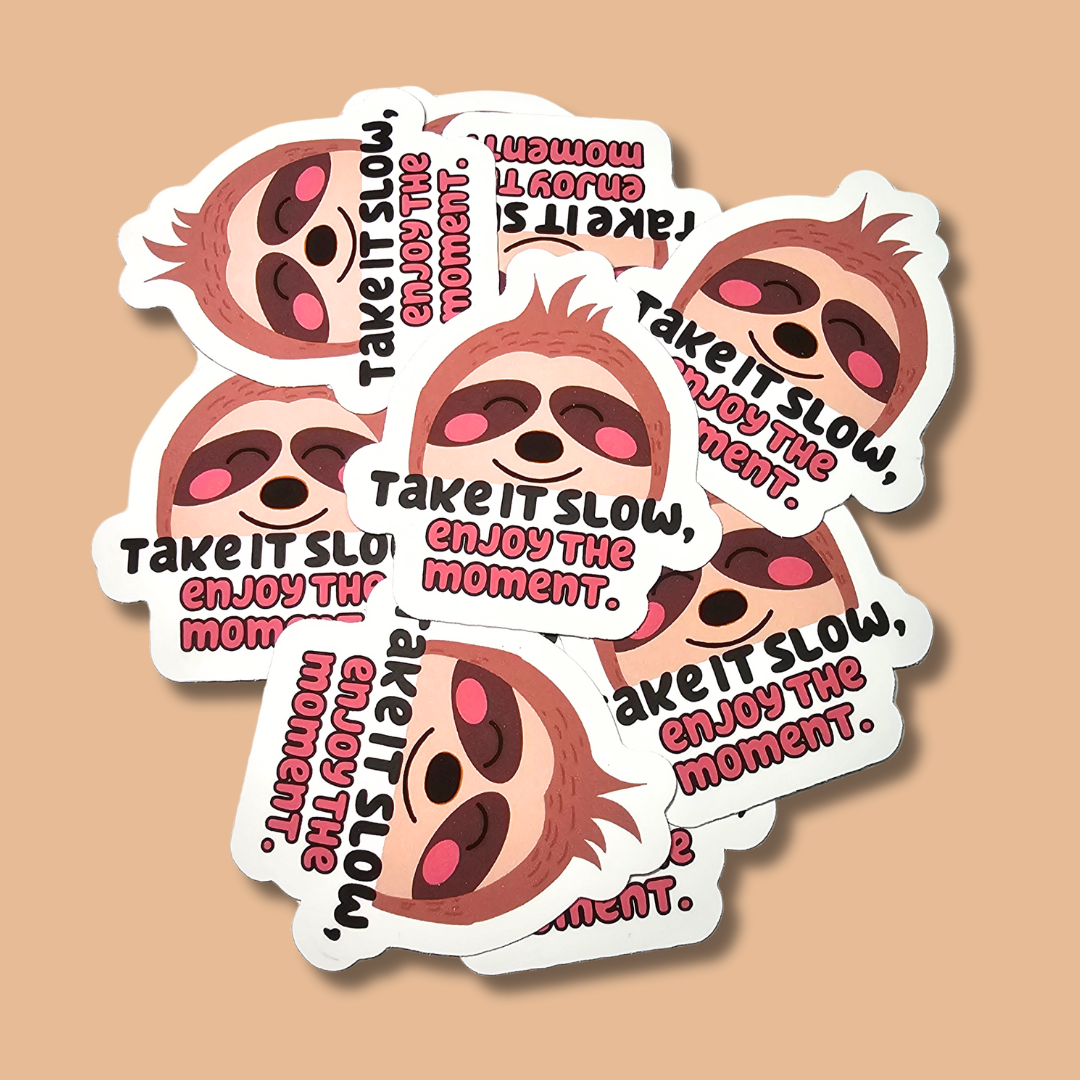 Take It Slow Die-Cut Sticker