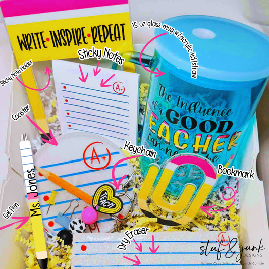 Grade-A Goodies | Handmade Teacher Appreciation Box | Personalize It! | PLEASE READ DESCRIPTION
