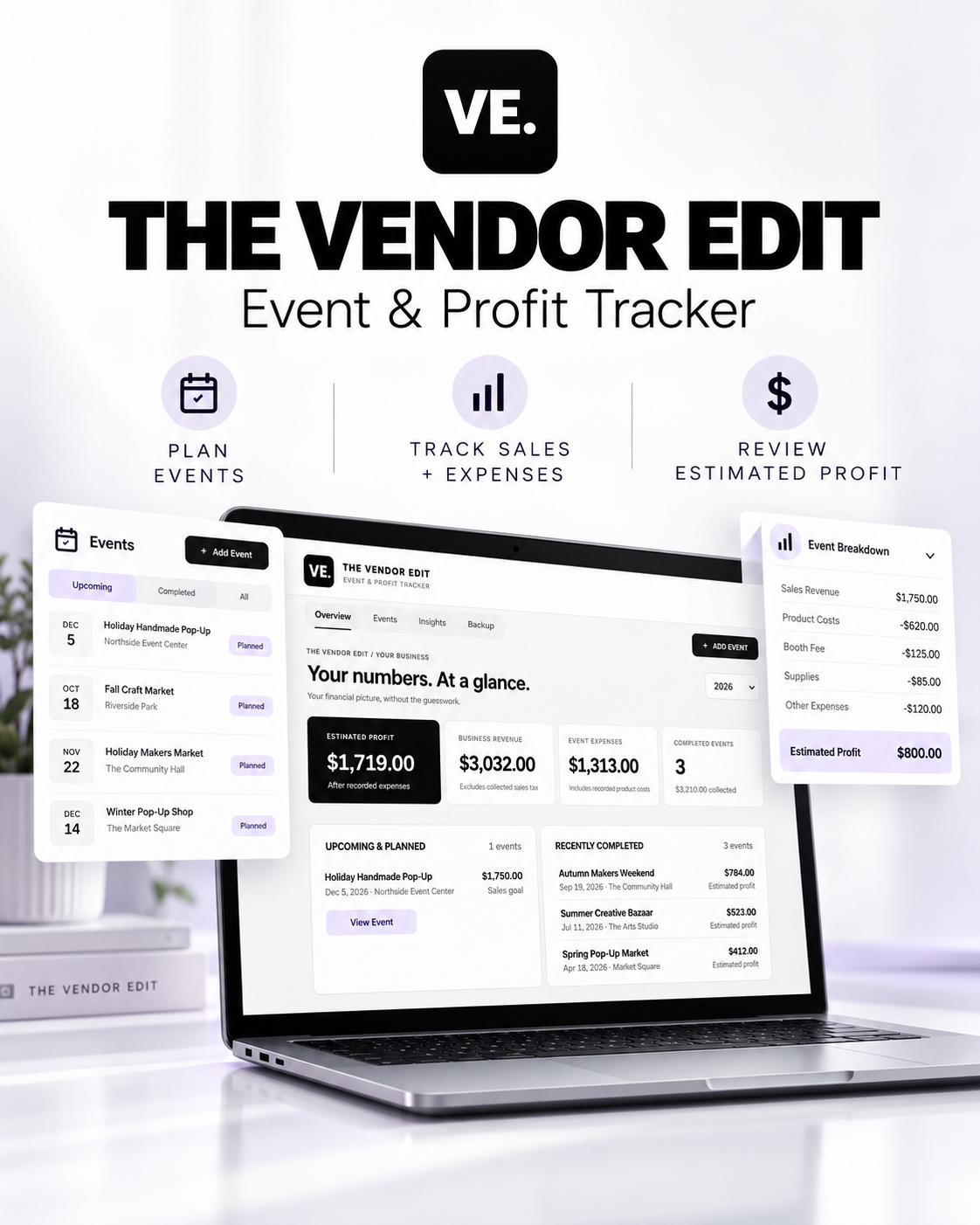 THE VENDOR EDIT | The Offline Vendor Event & Profit Tracker