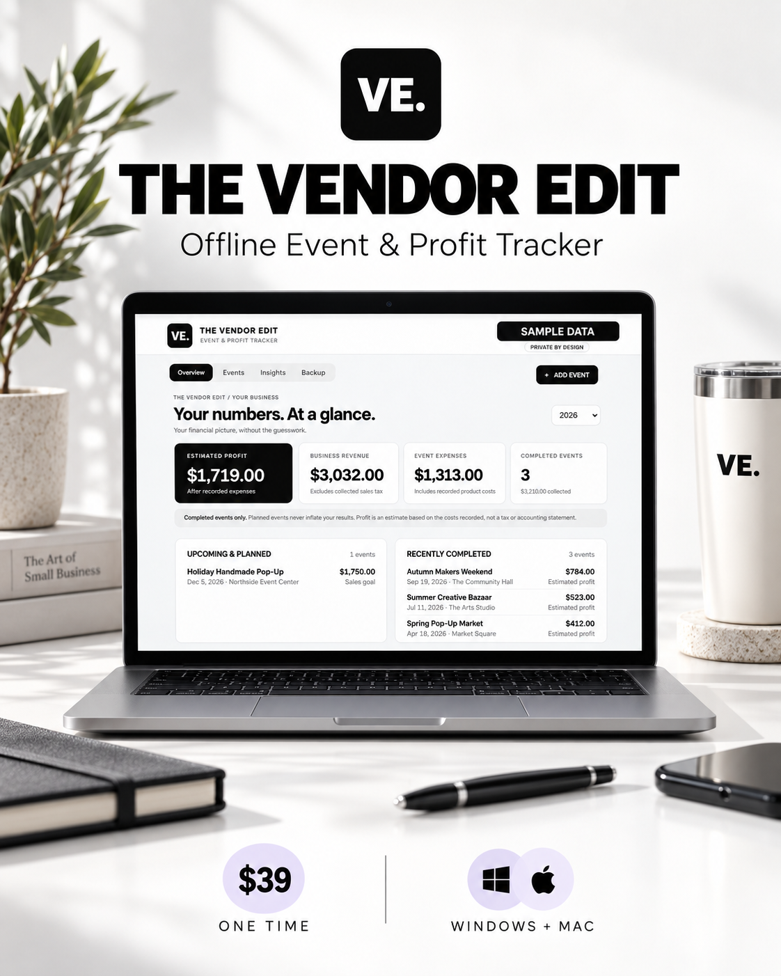 THE VENDOR EDIT | The Offline Vendor Event & Profit Tracker