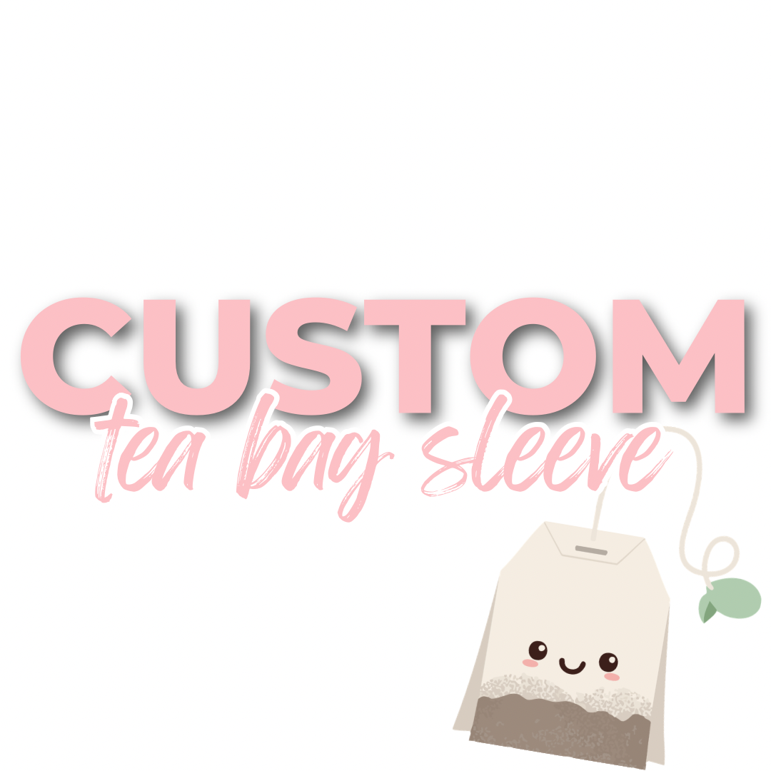 Custom Tea Bag Sleeves – Elegant Party Favors