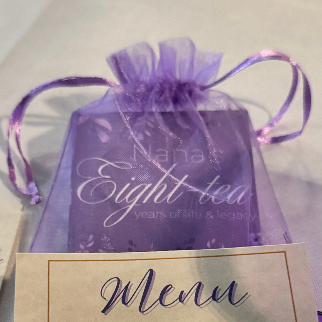 Custom Tea Bag Sleeves – Elegant Party Favors