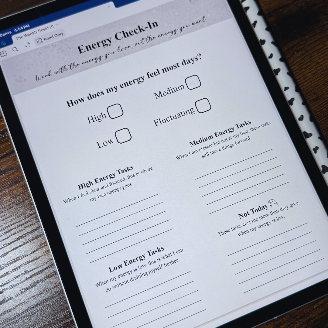 The Weekly Reset | A Decision-Making Planner (Digital Download)