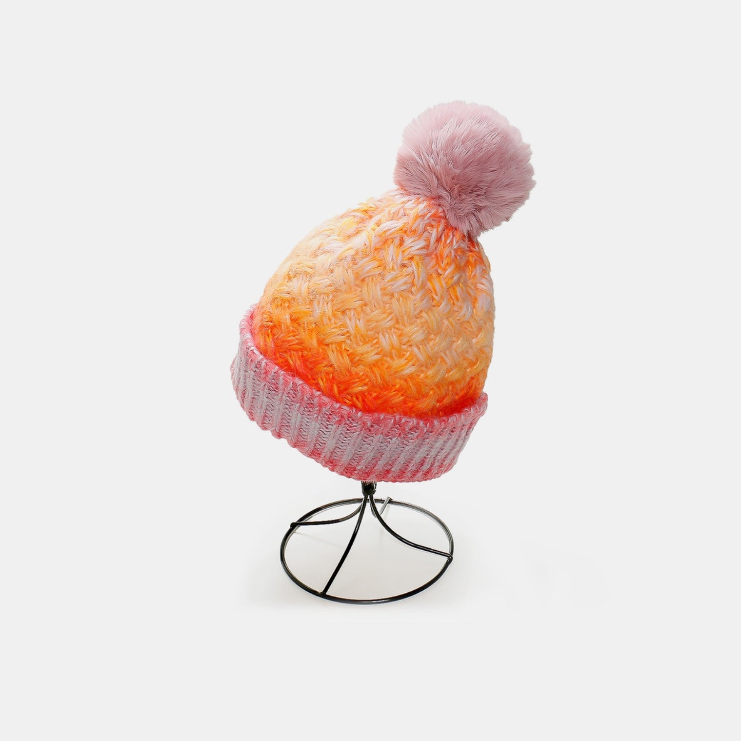 Gradient Knit Hat with Pompom | Curated