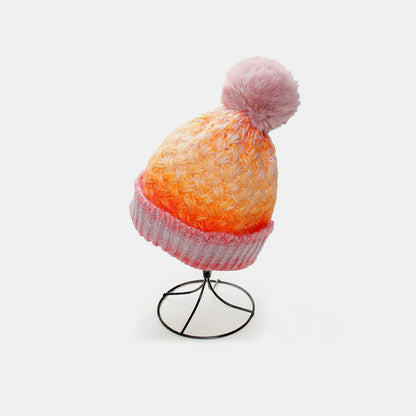 Gradient Knit Hat with Pompom | Curated