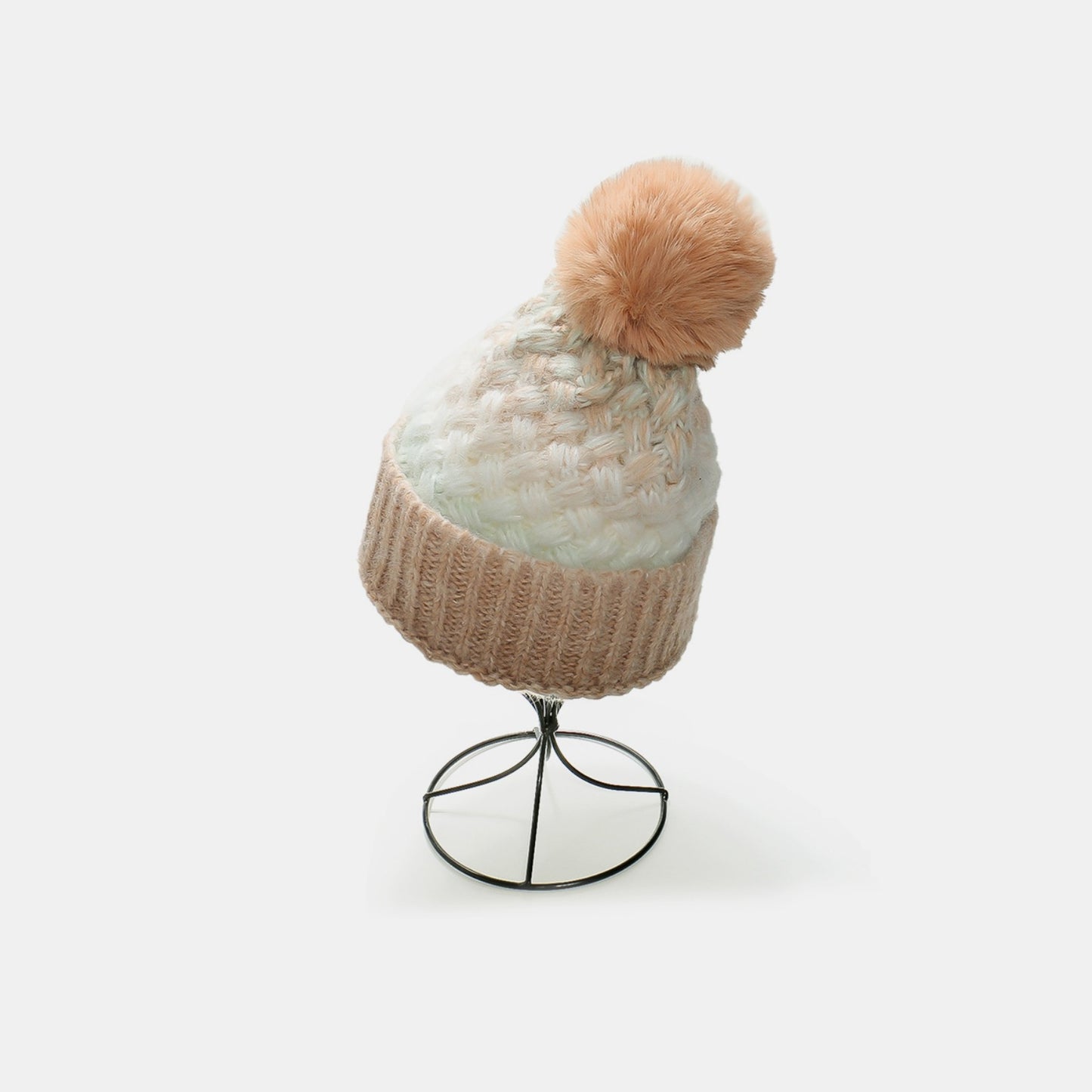 Gradient Knit Hat with Pompom | Curated