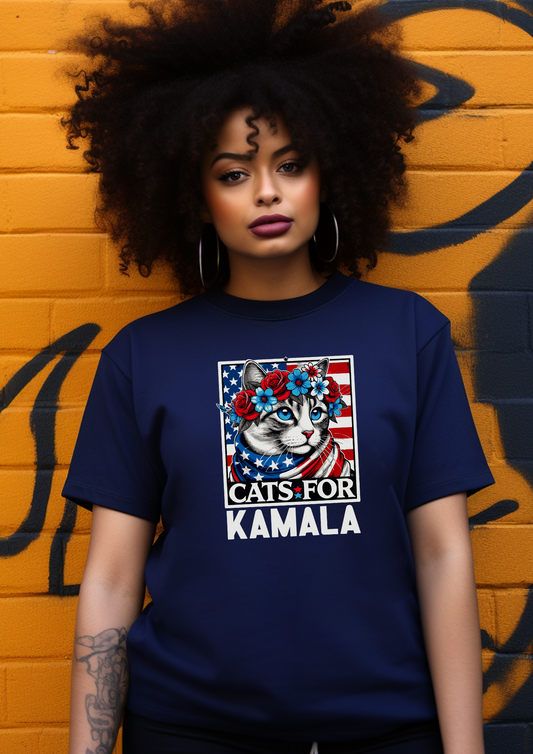 Cat's for Kamala  | Short Sleeve T-shirt