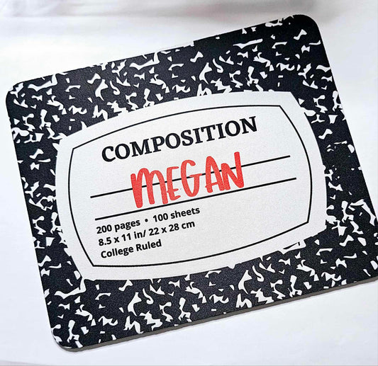 Composition Notebook-Personalized | Mouse Pad