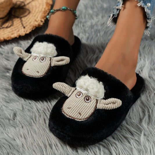 Sheep Round Toe Slippers | Curated