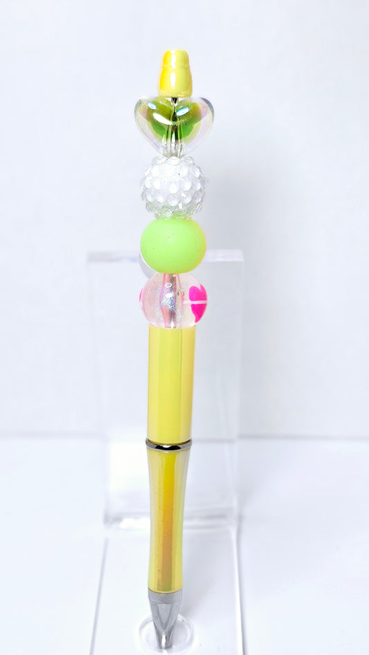 Opal Beaded Glam Pens | Yellow